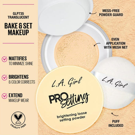 La Girl Pro Setting Brightening Loose Setting Powder Translucent