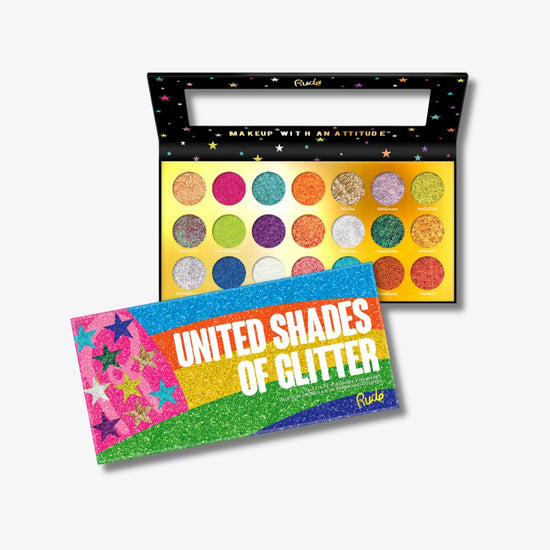 Rude Cosmetics United Shades of Glitter - 21 Pressed Glitter Palette