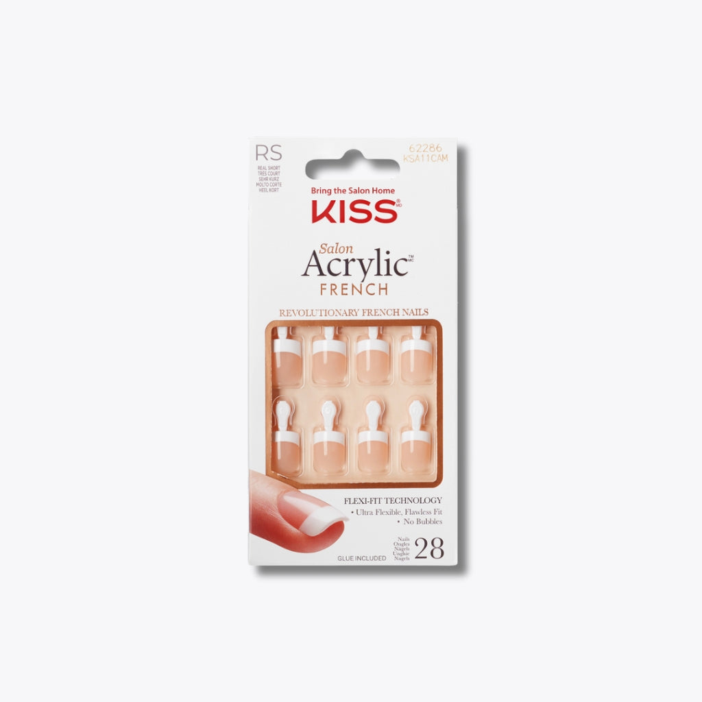 KISS Salon Acrylic French Nails - Power Play