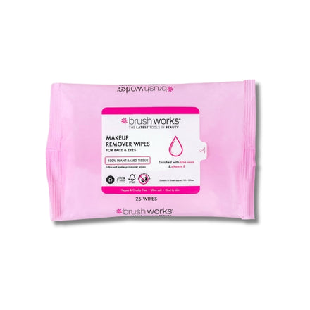 Brushworks Makeup Remover Wipes - 25 Sheets