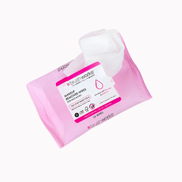 Brushworks Makeup Remover Wipes - 25 Sheets