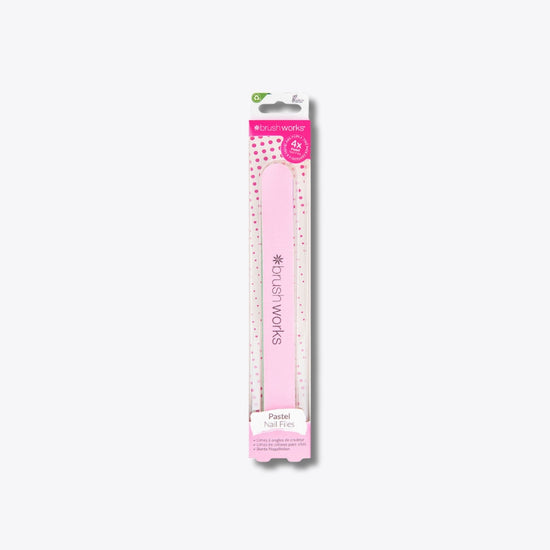 Brushworks Pastel Coloured Nail Files - 4 Pack