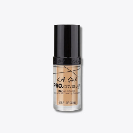 La Girl Pro Coverage HD Long Wear Illuminating Foundation Natural