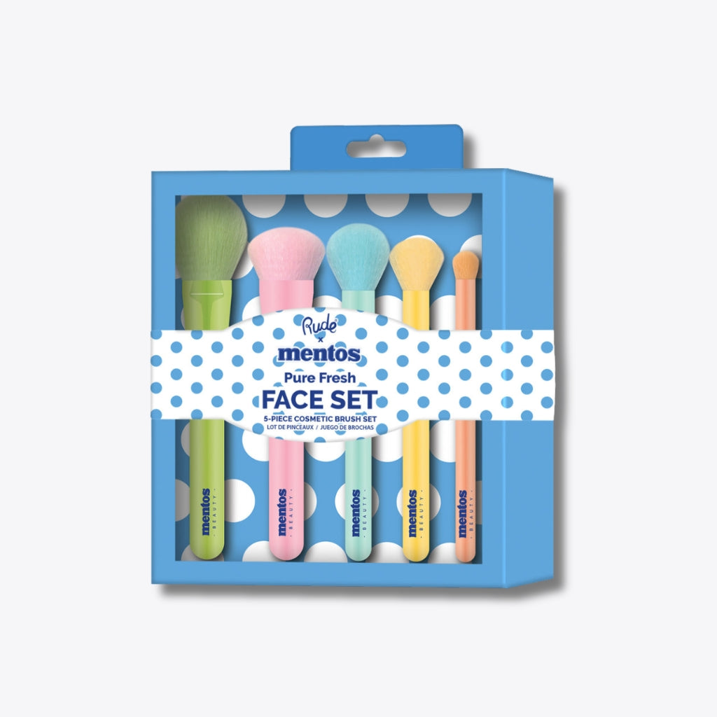 Rude Cosmetics Mentos Face Makeup Brush Set